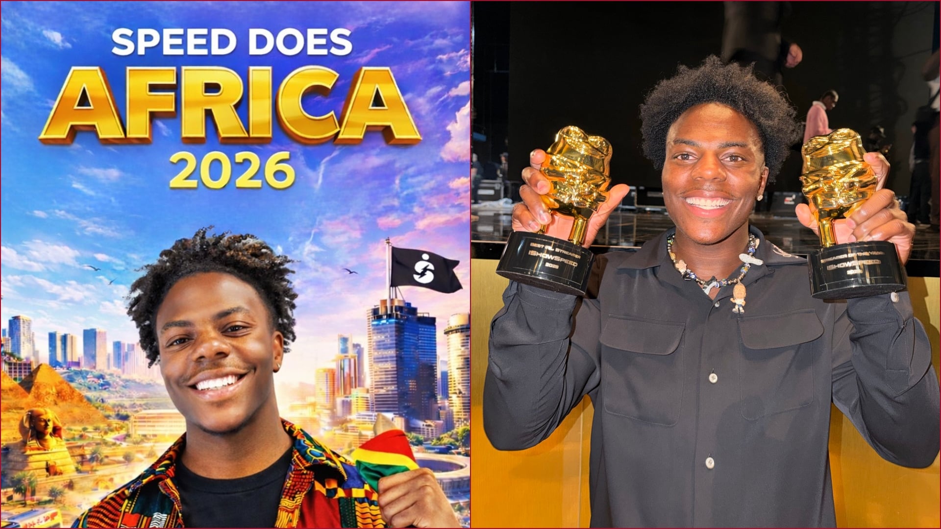 American streamer IShowSpeed is awaited in Kenya.